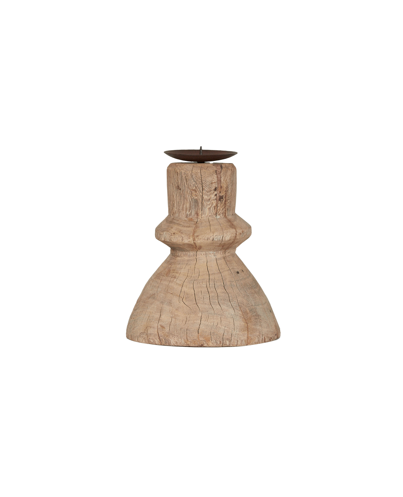 Vintage Candle Stand - Cup from India made of Wood