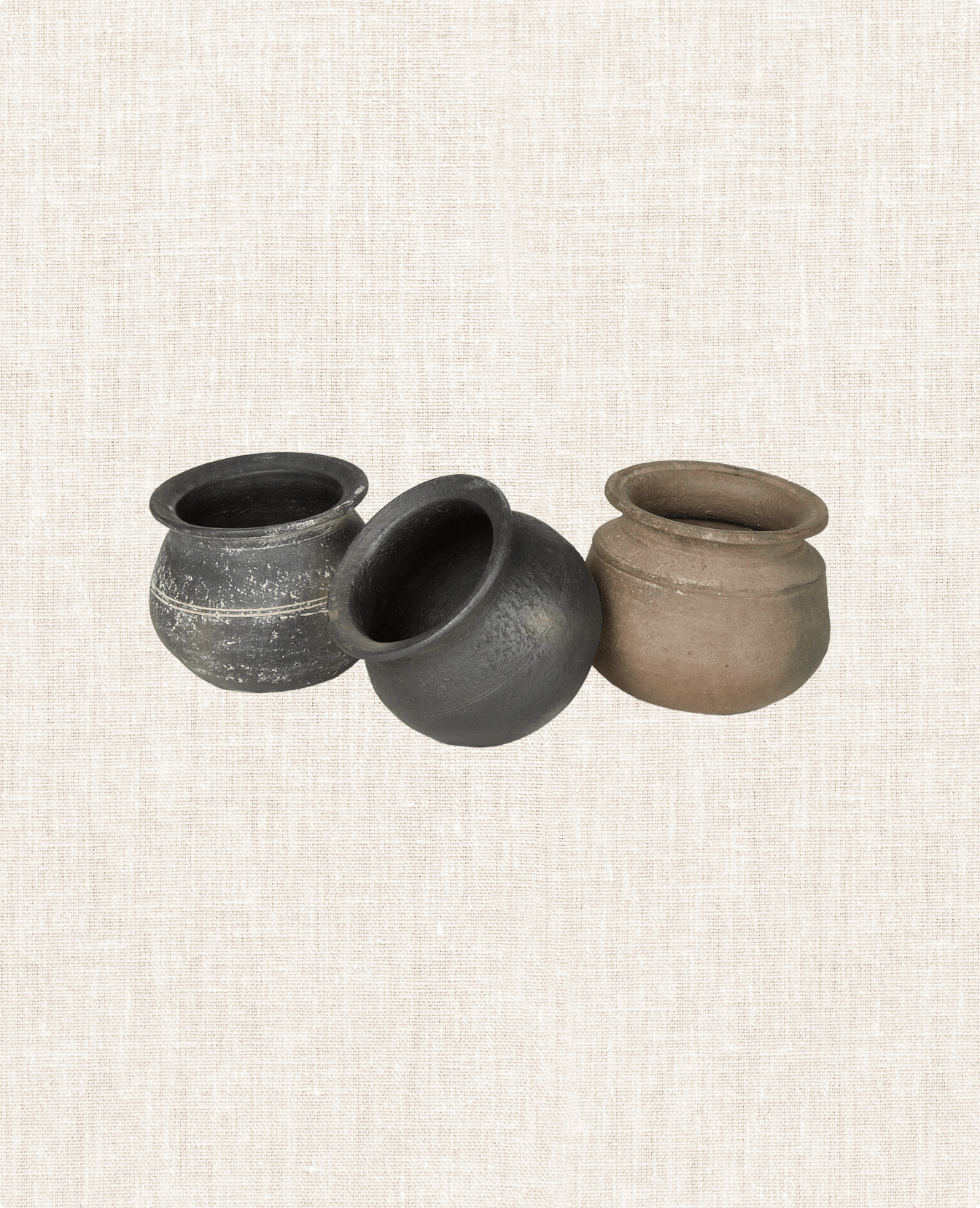 Vintage Clay Vessel - Assorted from India made of Ceramic