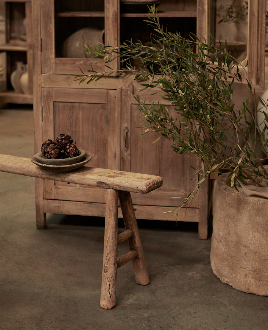 Vintage Elm Wood Bench from China made of Wood