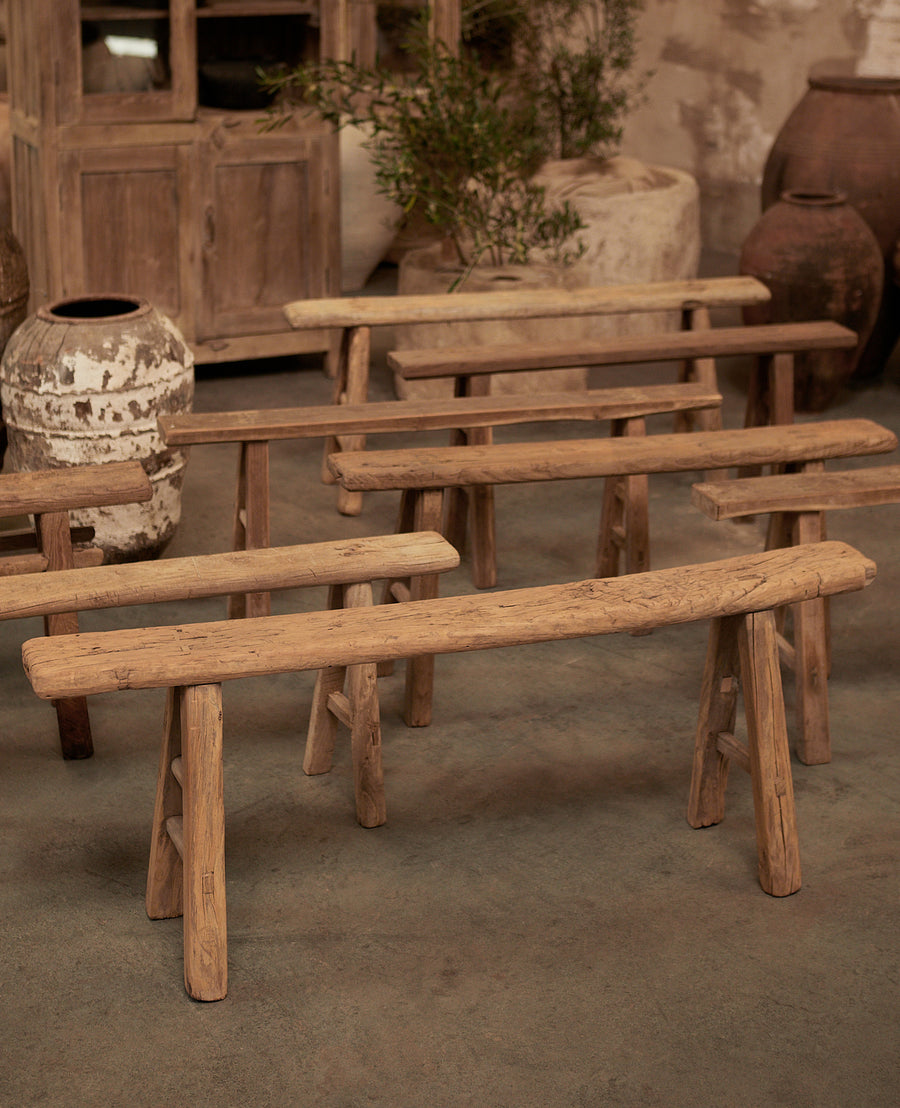 Vintage Elm Wood Bench from China made of Wood