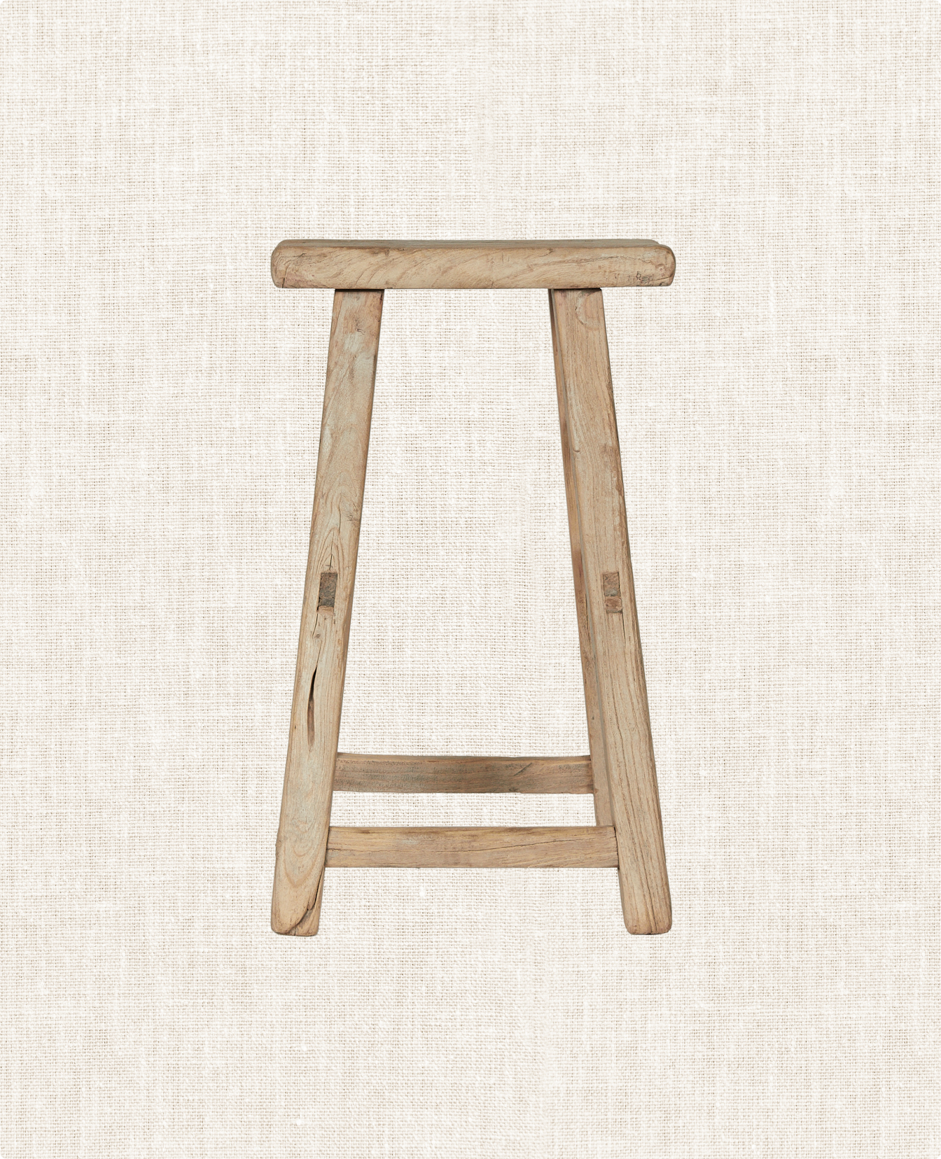 Vintage Elm Wood Stool from China made of Wood