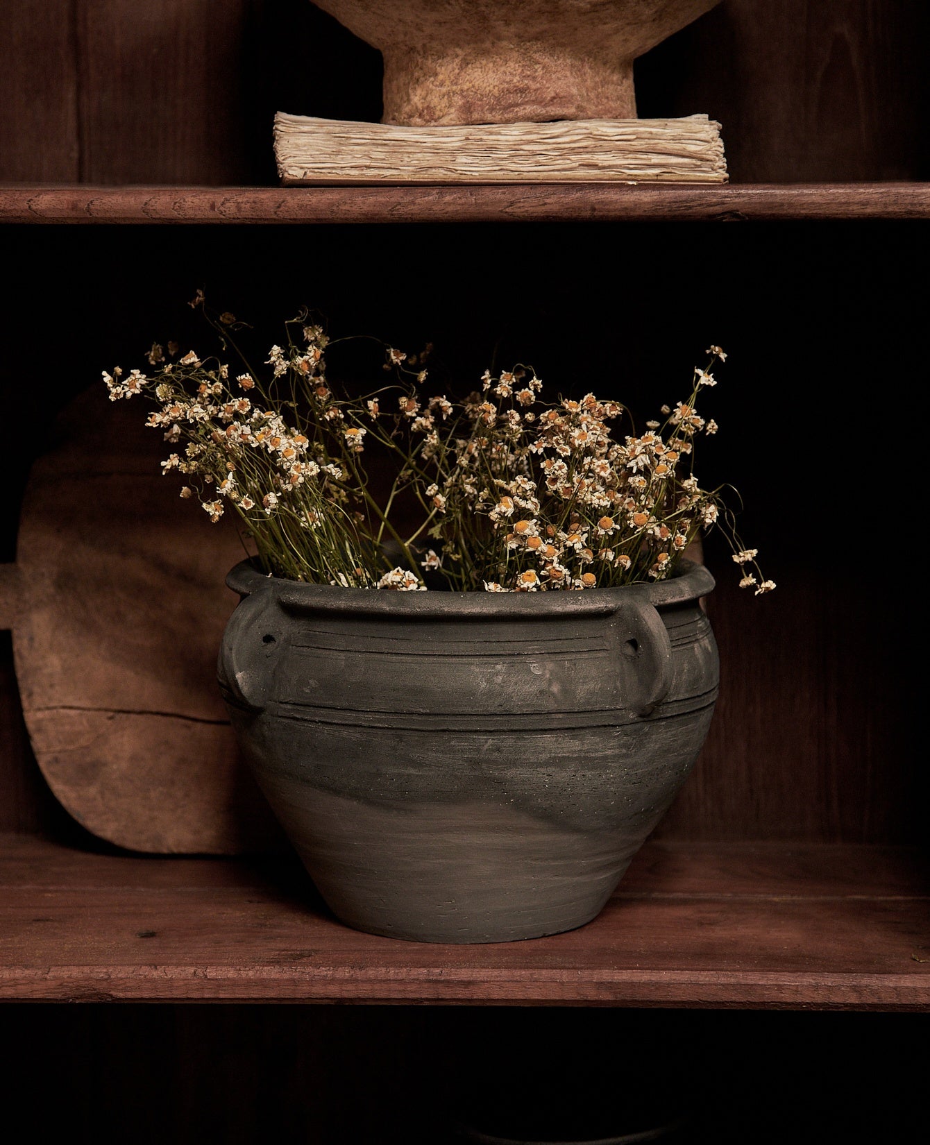 Reproduction Four Handle Pot from India made of Ceramic