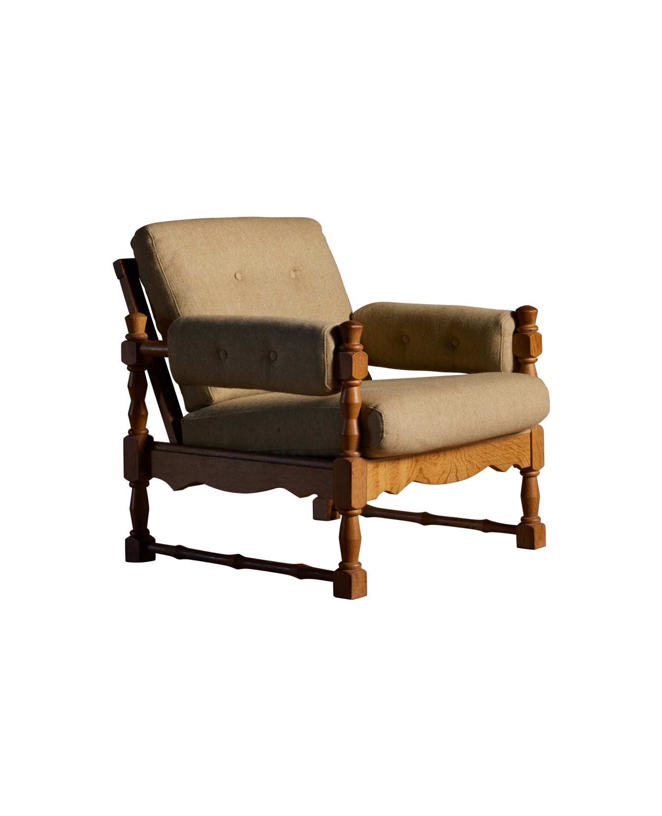 Vintage Henning Kjærnulf Style Lounge Chair from Denmark made of Upholstery