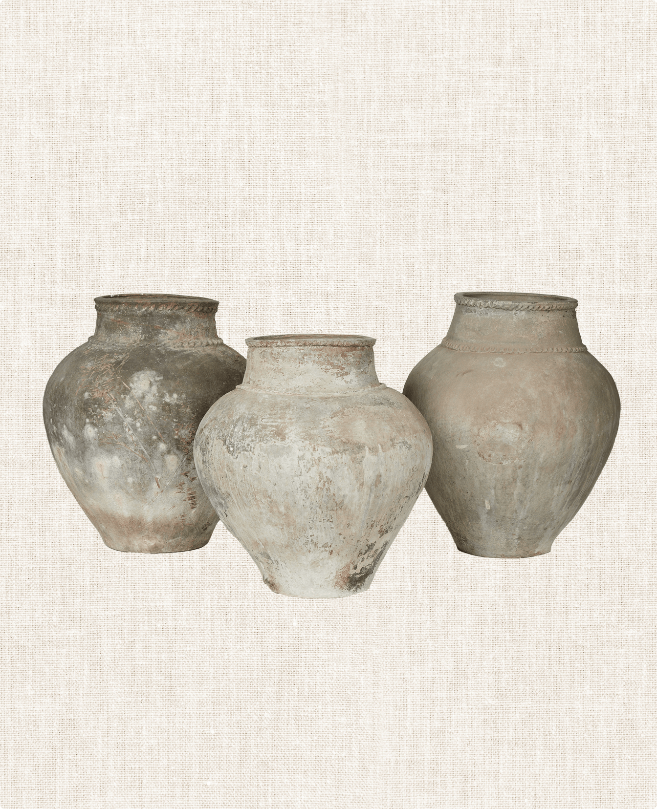 Vintage Indo Pot - Braided from Indonesia made of Ceramic