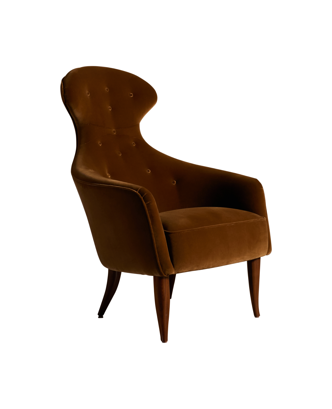 Vintage Kerstin Hörlin-Holmqvist 'Stora Eva' Lounge Chair from Sweden made of Upholstery