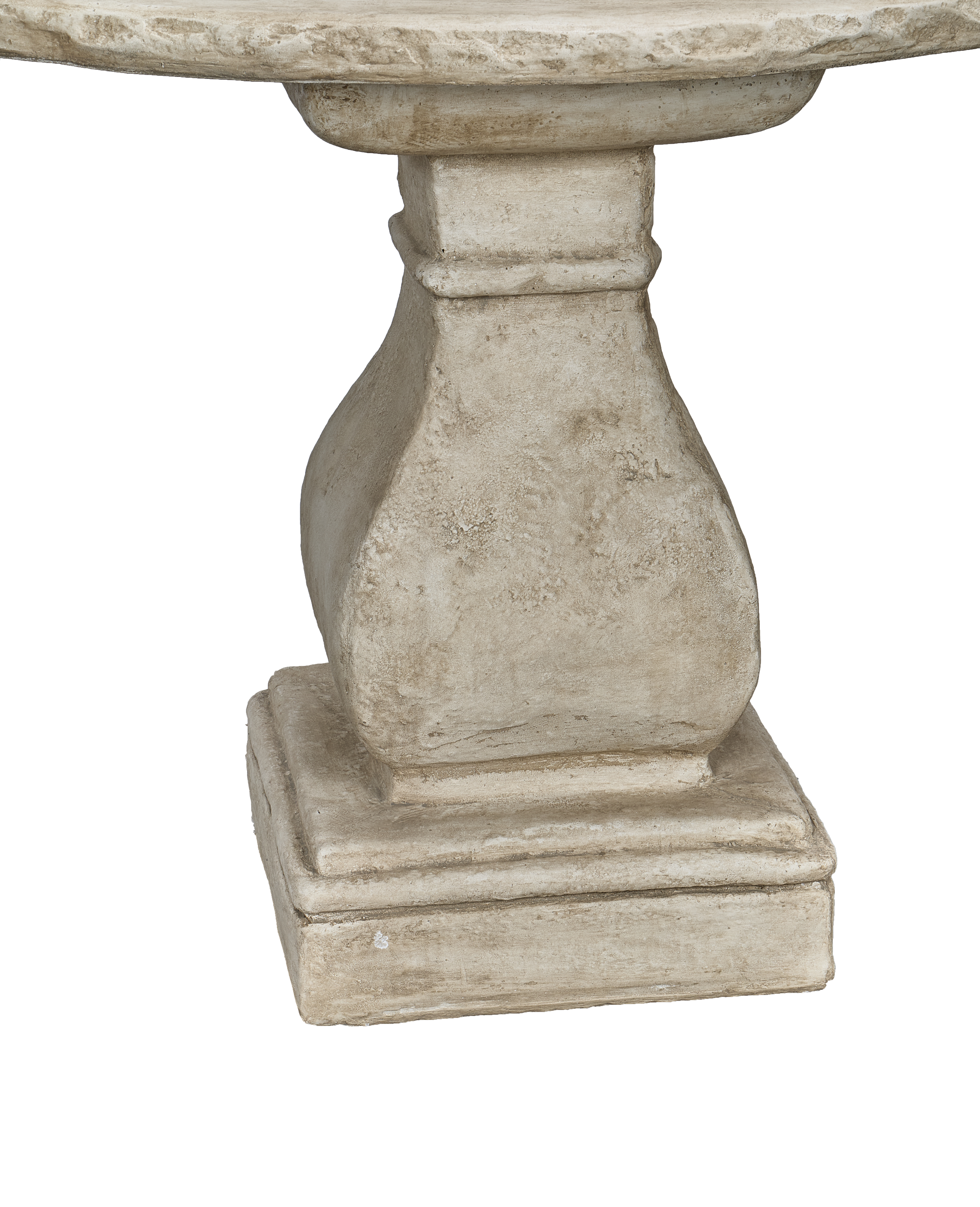 Reproduction Cast Demi Entry Table - Hewn Edge from Domestic made of Cement