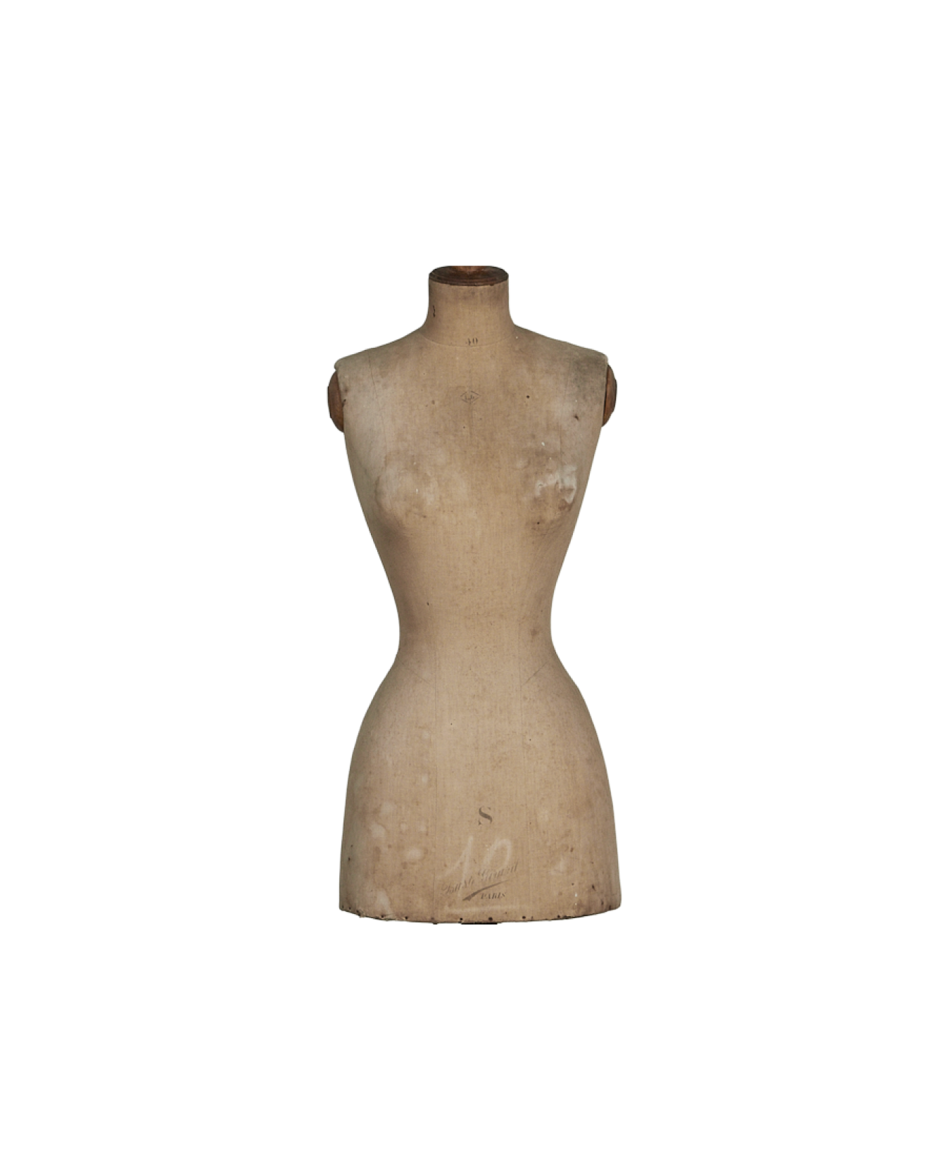 Vintage Sewing Mannequin from France made of Wood