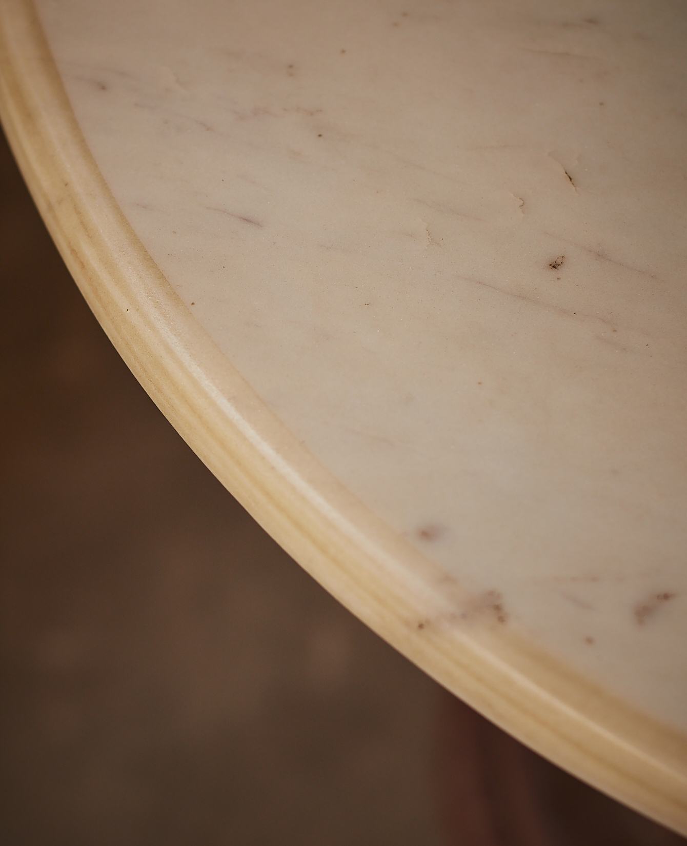 Vintage Marble Bistro Table - Round Deco from India made of Marble