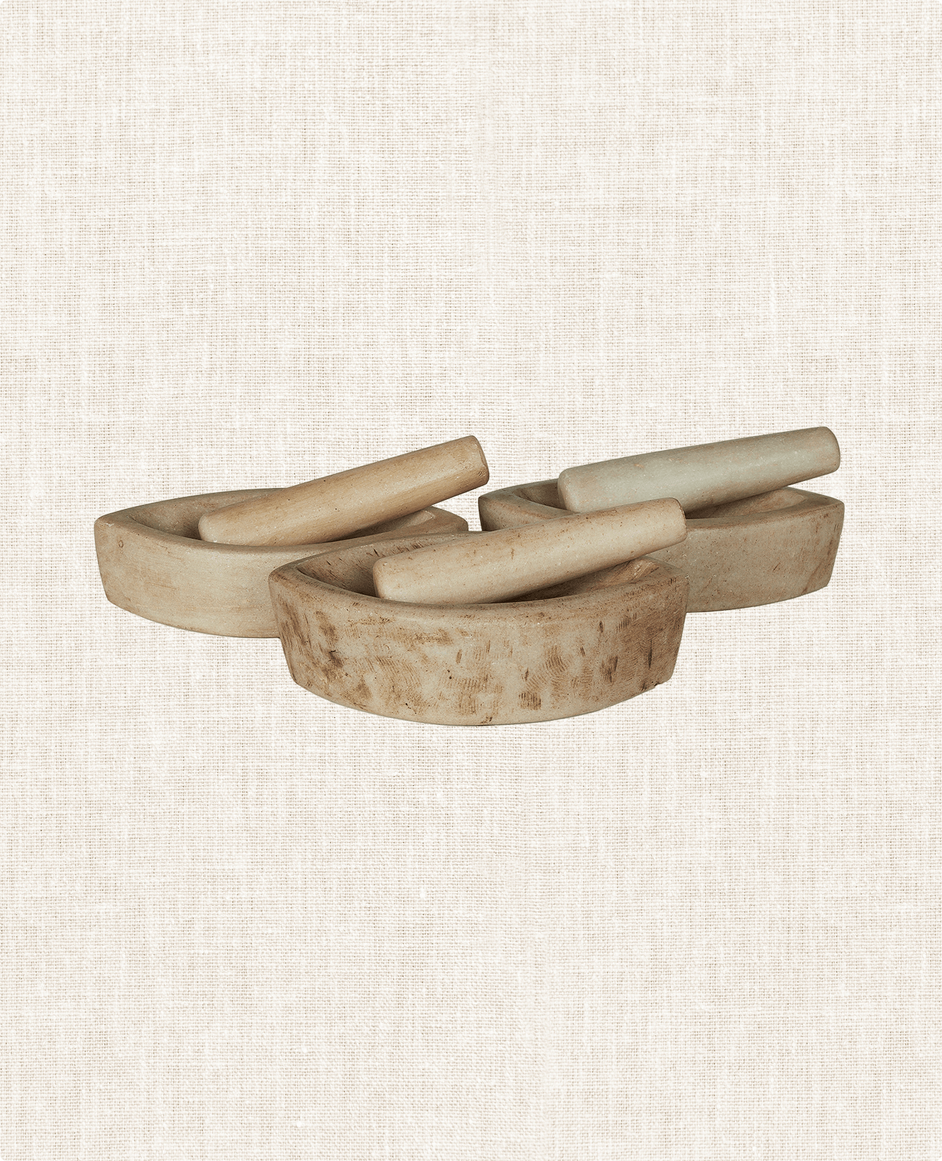 Reproduction Marble Mortar & Pestle from India made of Marble