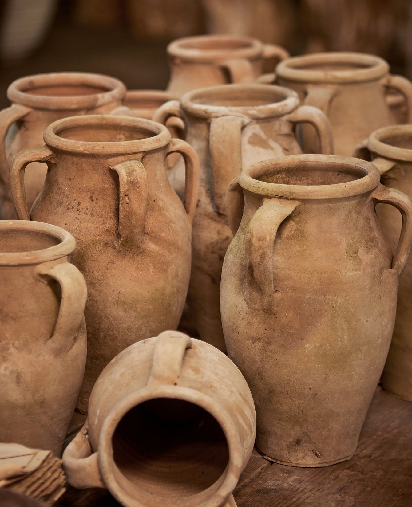 Deadstock Multi-Handle Vase from Turkey made of Ceramic