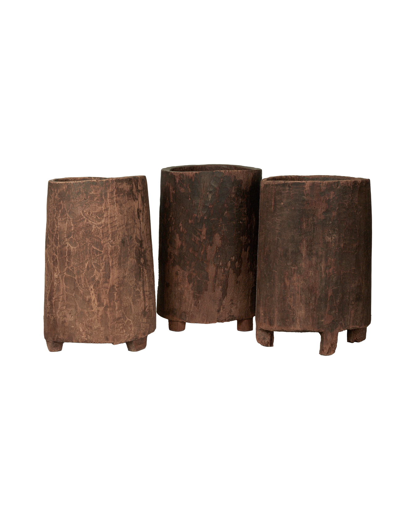 Antique Nagaland Planter - Assorted from India made of Wood