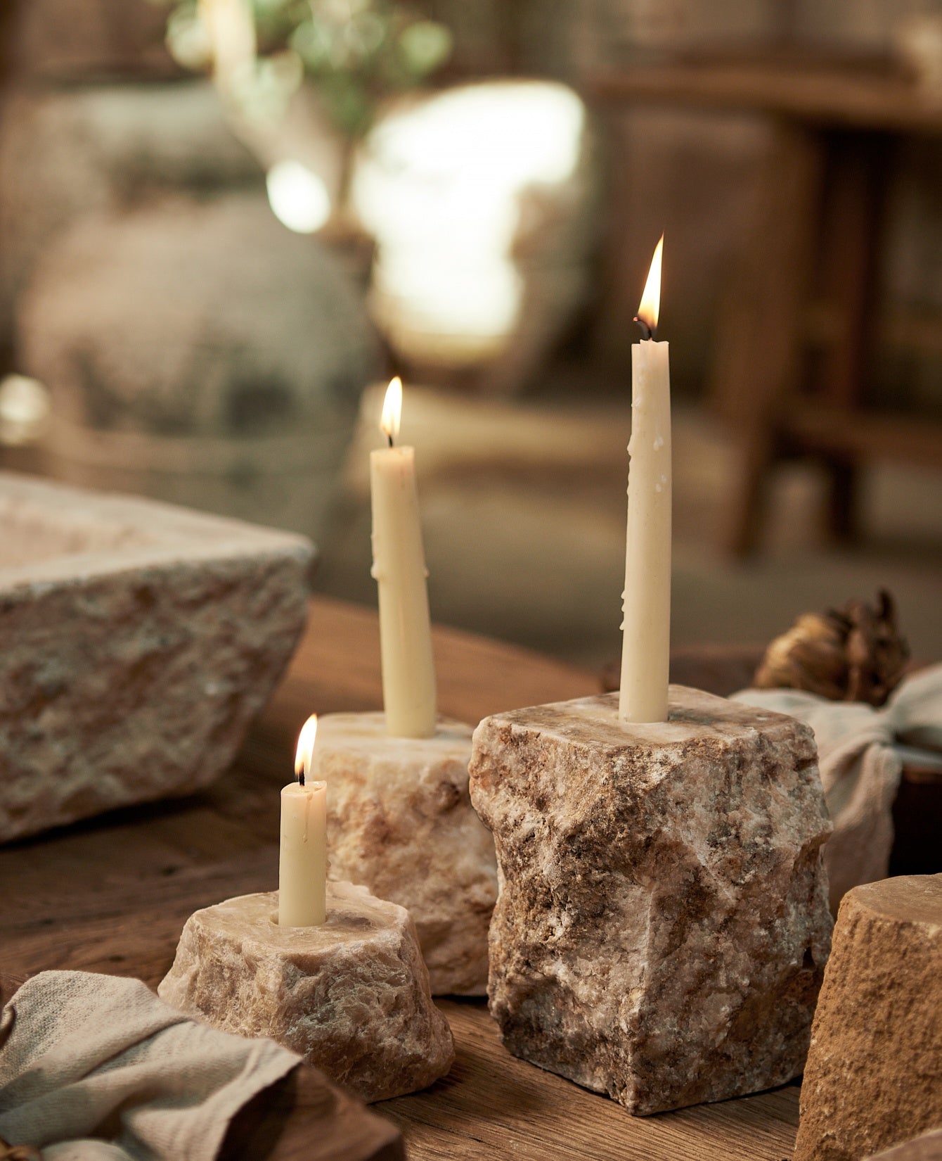 Designed Onyx Candle Stand from Indonesia made of Onyx