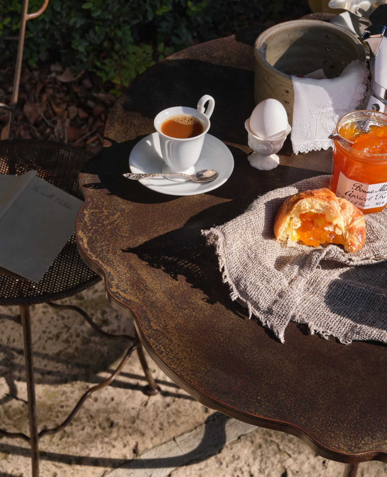 Designed Rendezvous Bistro Table from India made of Hand-forged Iron
