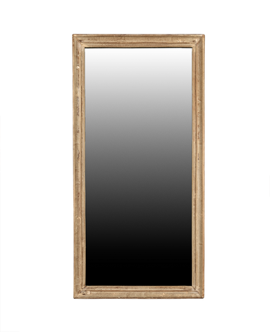 Vintage Teak Wardrobe Mirror from India made of Wood