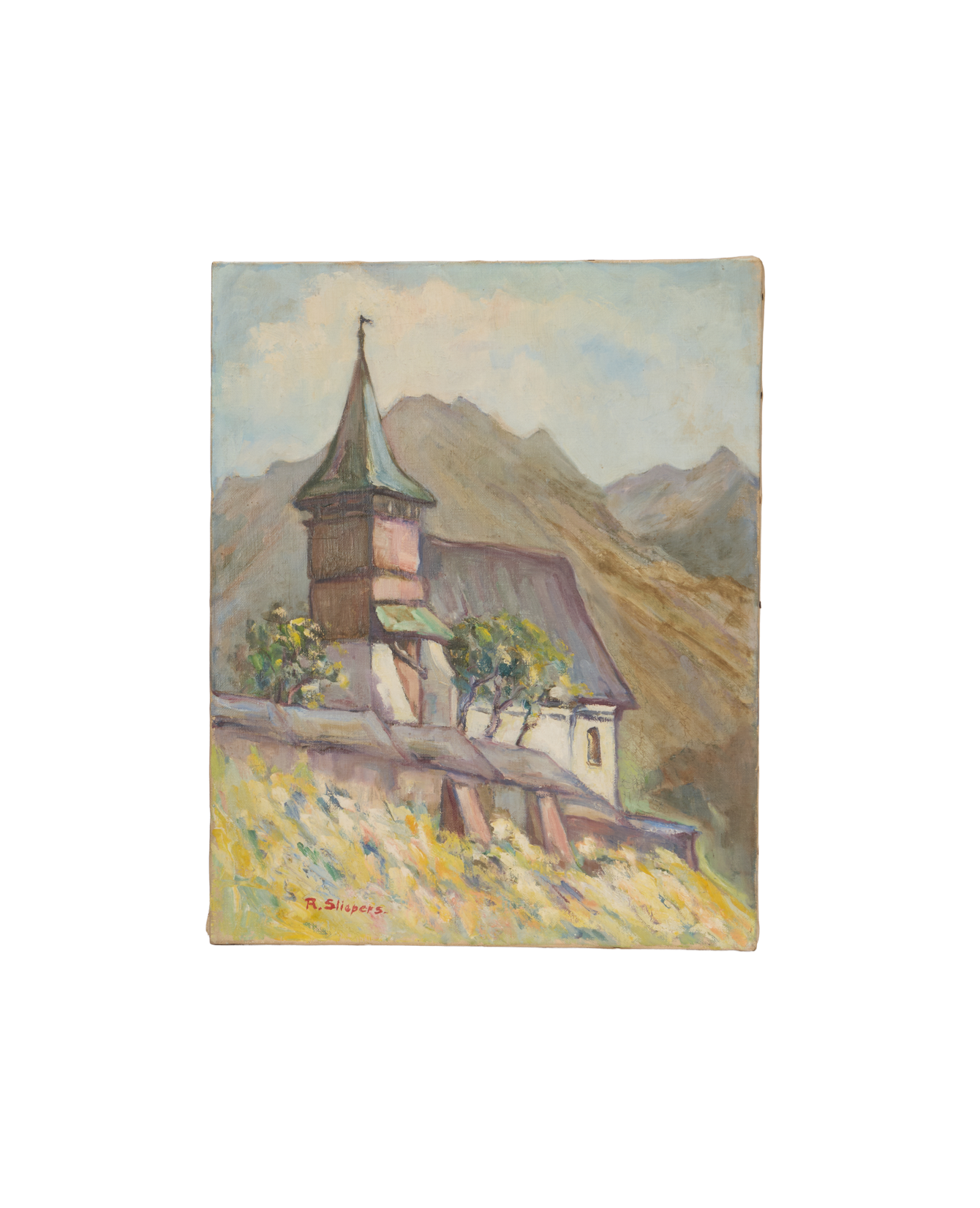 Landscape Painting - Devotion in Ochre