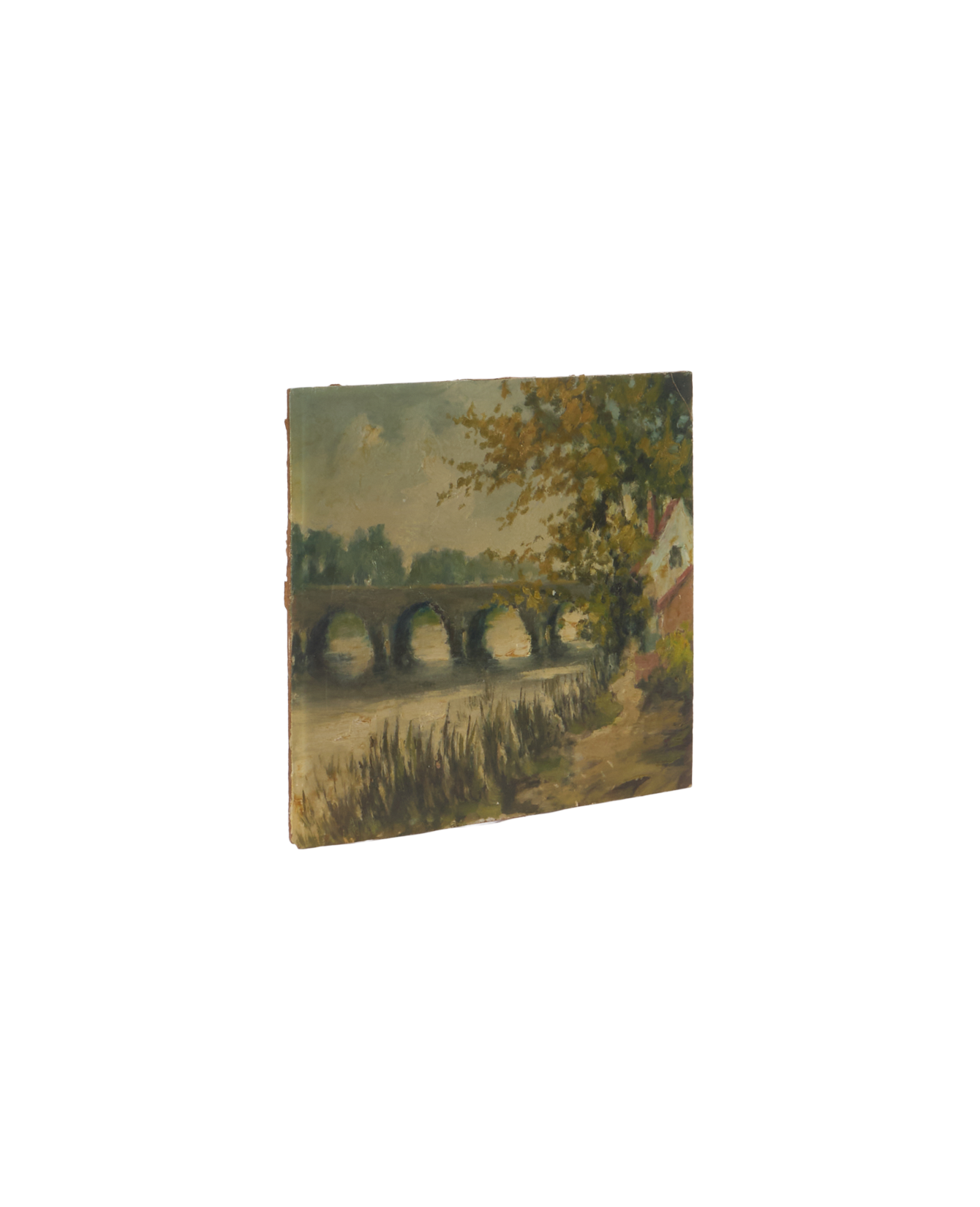 Landscape Painting - Bridge Over Water