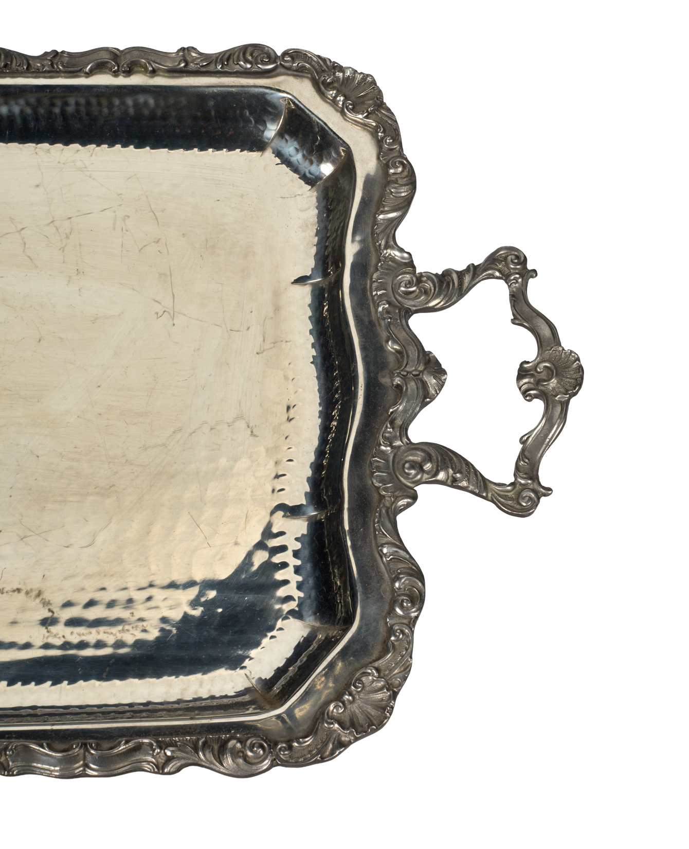 Vintage Silver Tray from France made of Metal