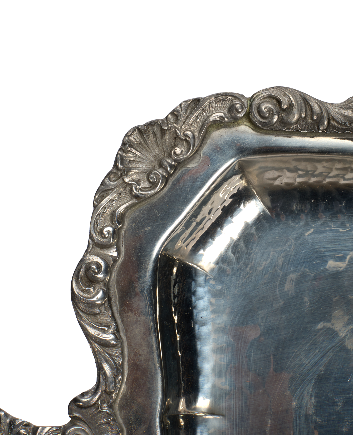 Vintage Silver Tray from France made of Metal