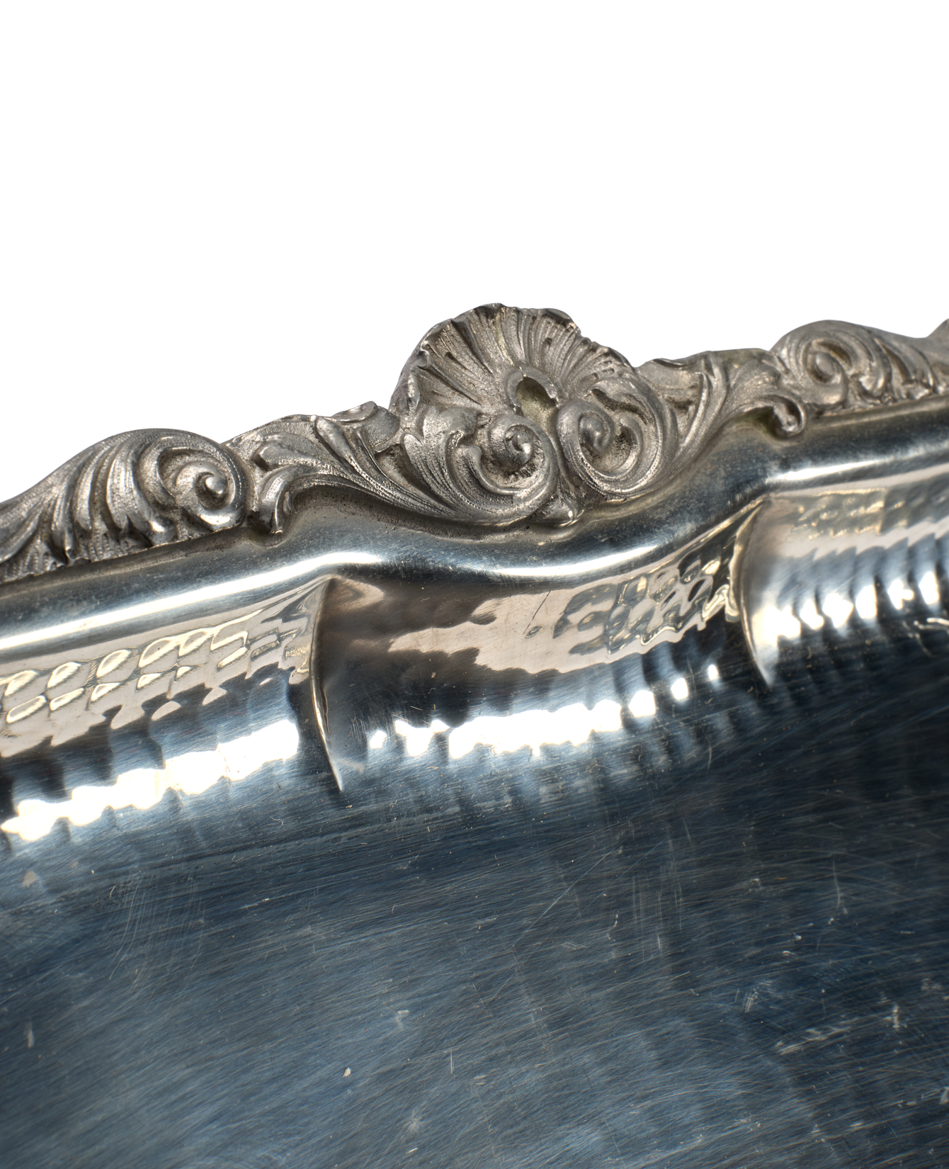 Vintage Silver Tray from France made of Metal