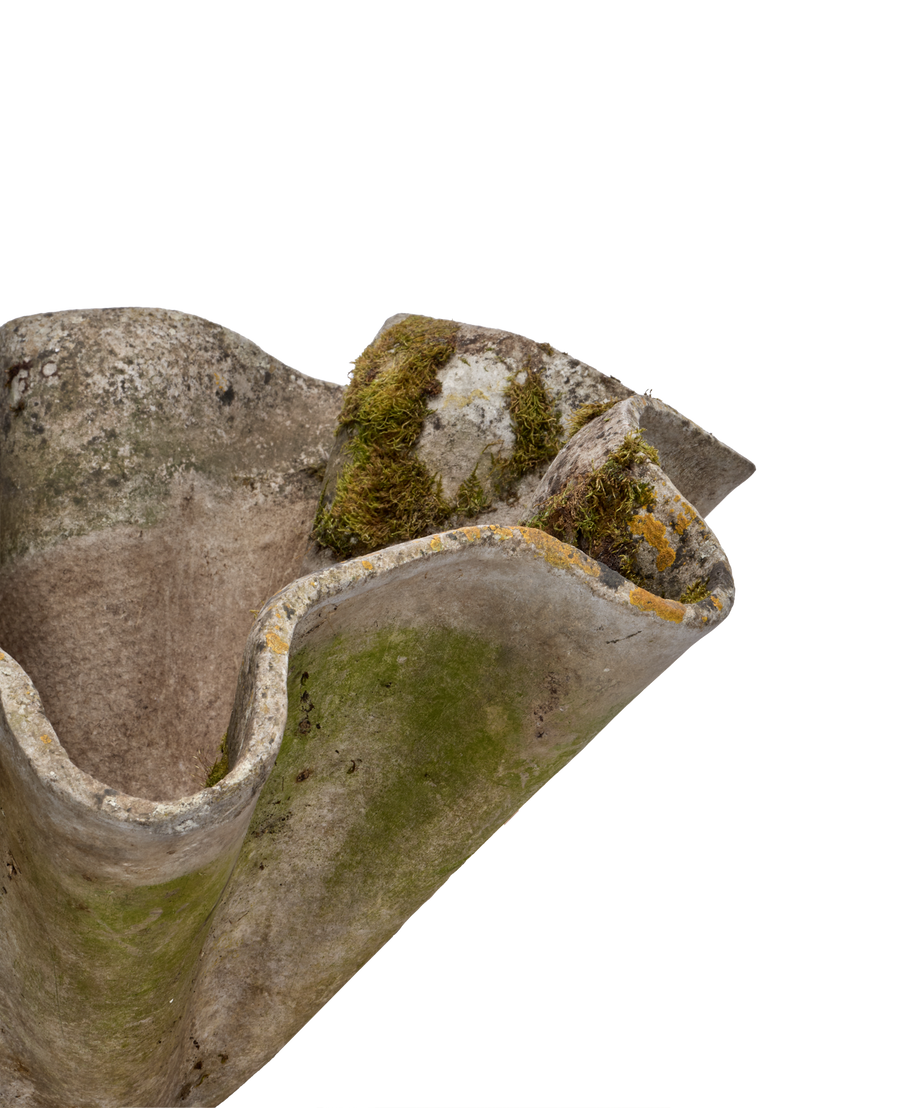 Vintage Willy Guhl Planter - Organic from Switzerland made of Cement