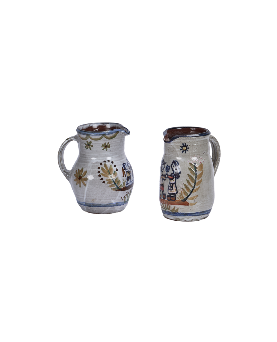 Vintage Brittany Pitcher from France made of Ceramic