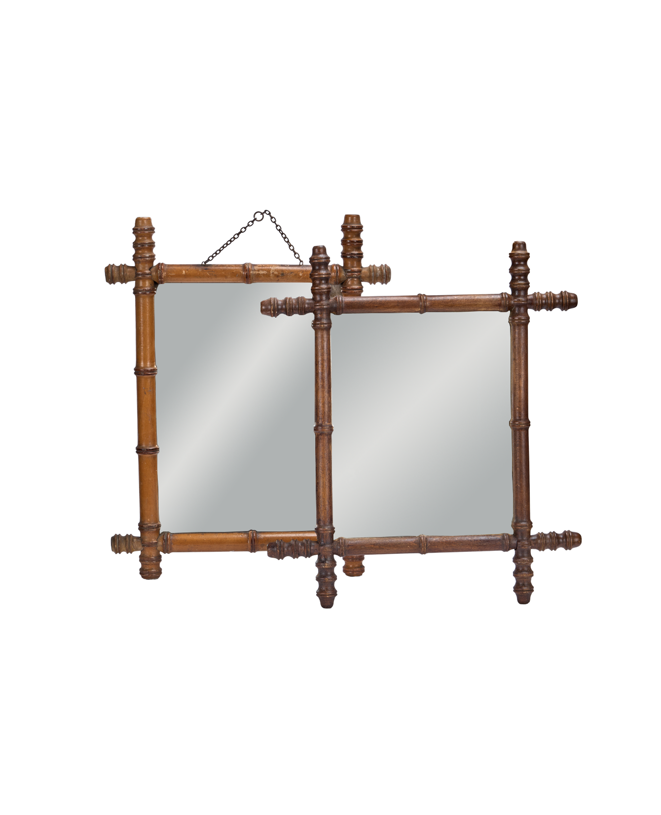 Faux Bamboo Mirror