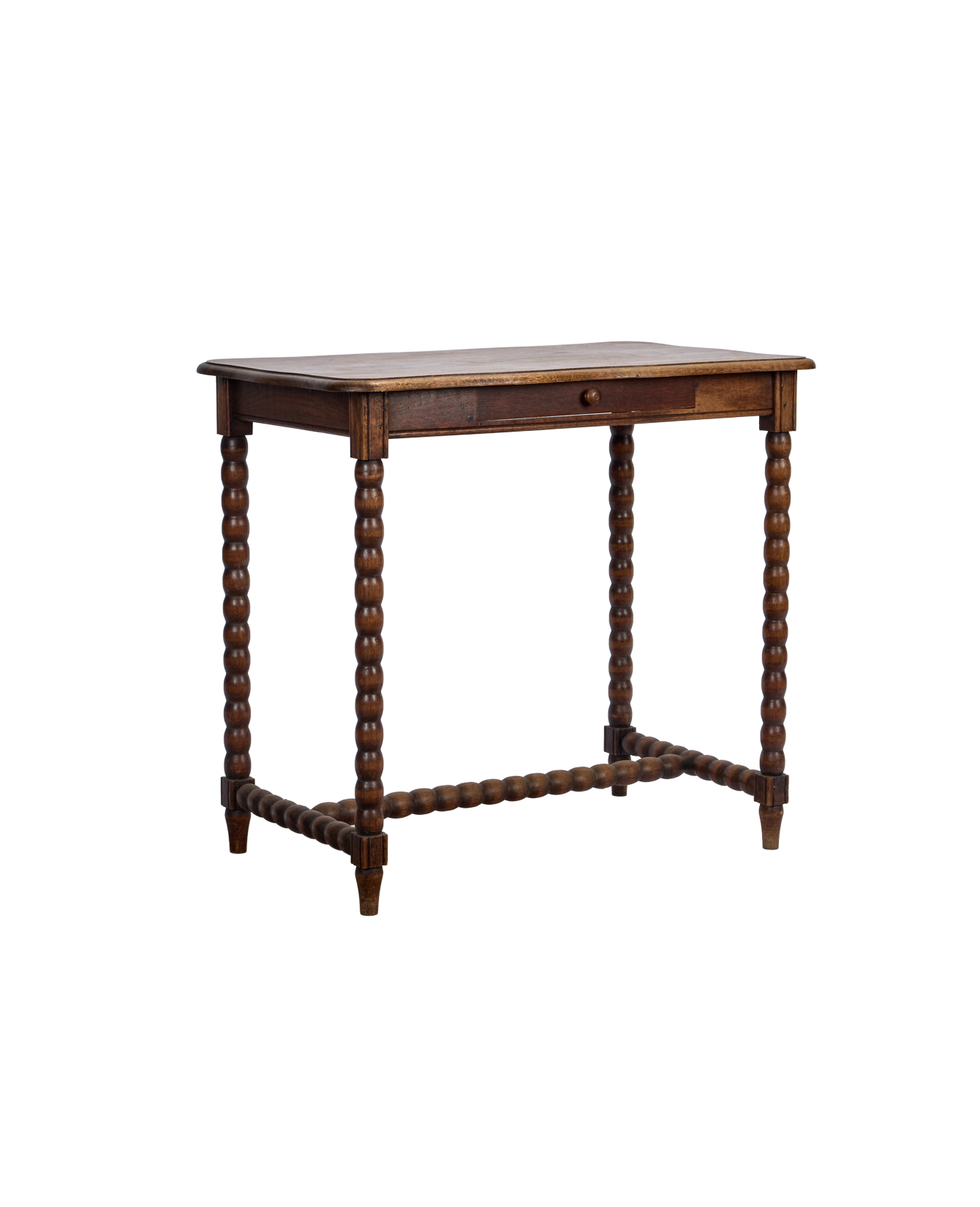 Vintage Bobbin Leg Table from France made of Wood