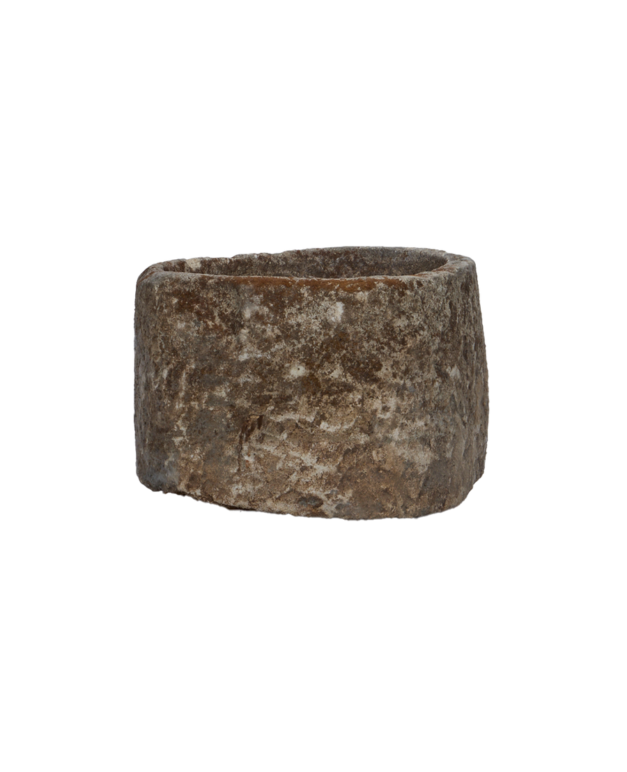 Vintage Limestone Trough - Round from Indonesia - Planters, Fountains, & Water Features