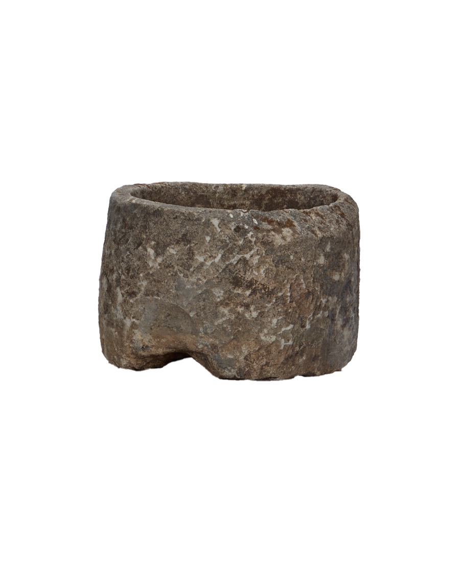 Vintage Limestone Trough - Round from Indonesia - Planters, Fountains, & Water Features