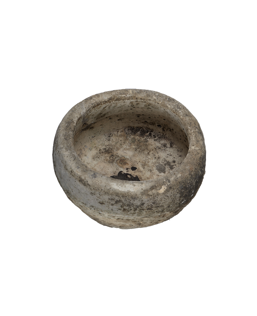 Vintage Limestone Trough - Round from Indonesia - Planters, Fountains, & Water Features
