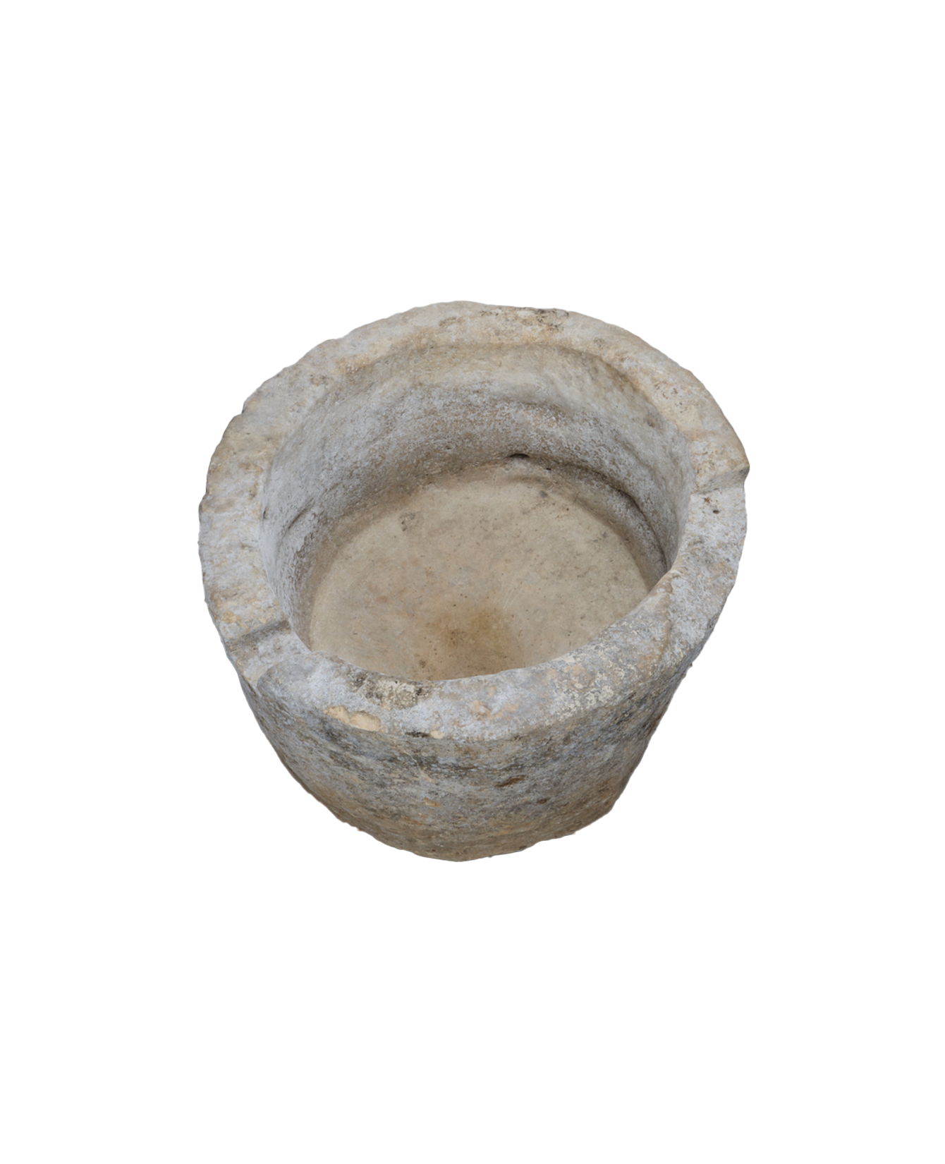 Vintage Limestone Trough - Round from Indonesia - Planters, Fountains, & Water Features