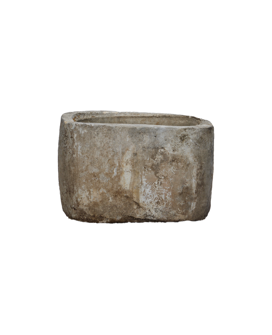 Vintage Limestone Trough - Rectangle from Indonesia - Planters, Fountains, & Water Features