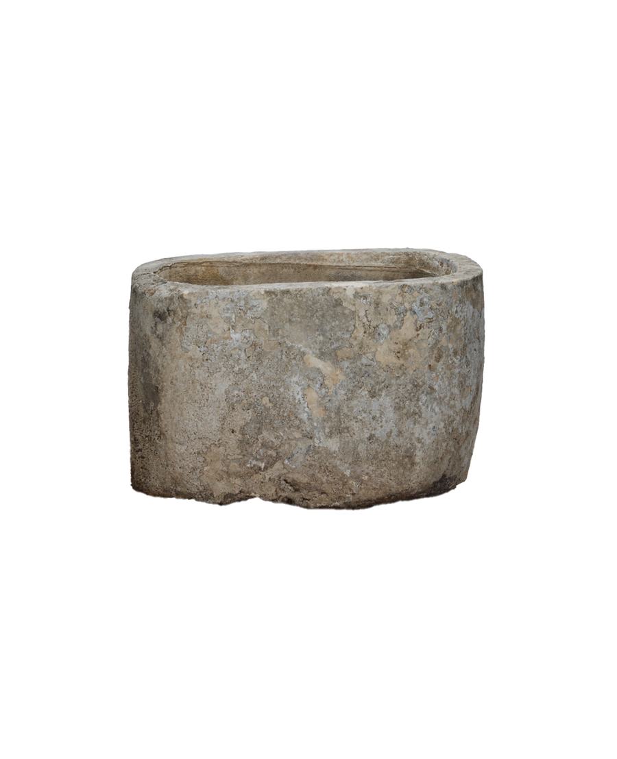 Vintage Limestone Trough - Rectangle from Indonesia - Planters, Fountains, & Water Features