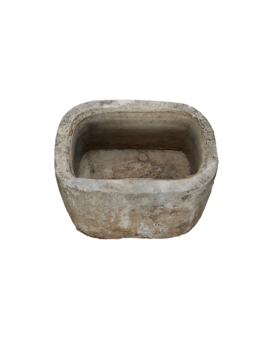 Vintage Limestone Trough - Rectangle from Indonesia - Planters, Fountains, & Water Features