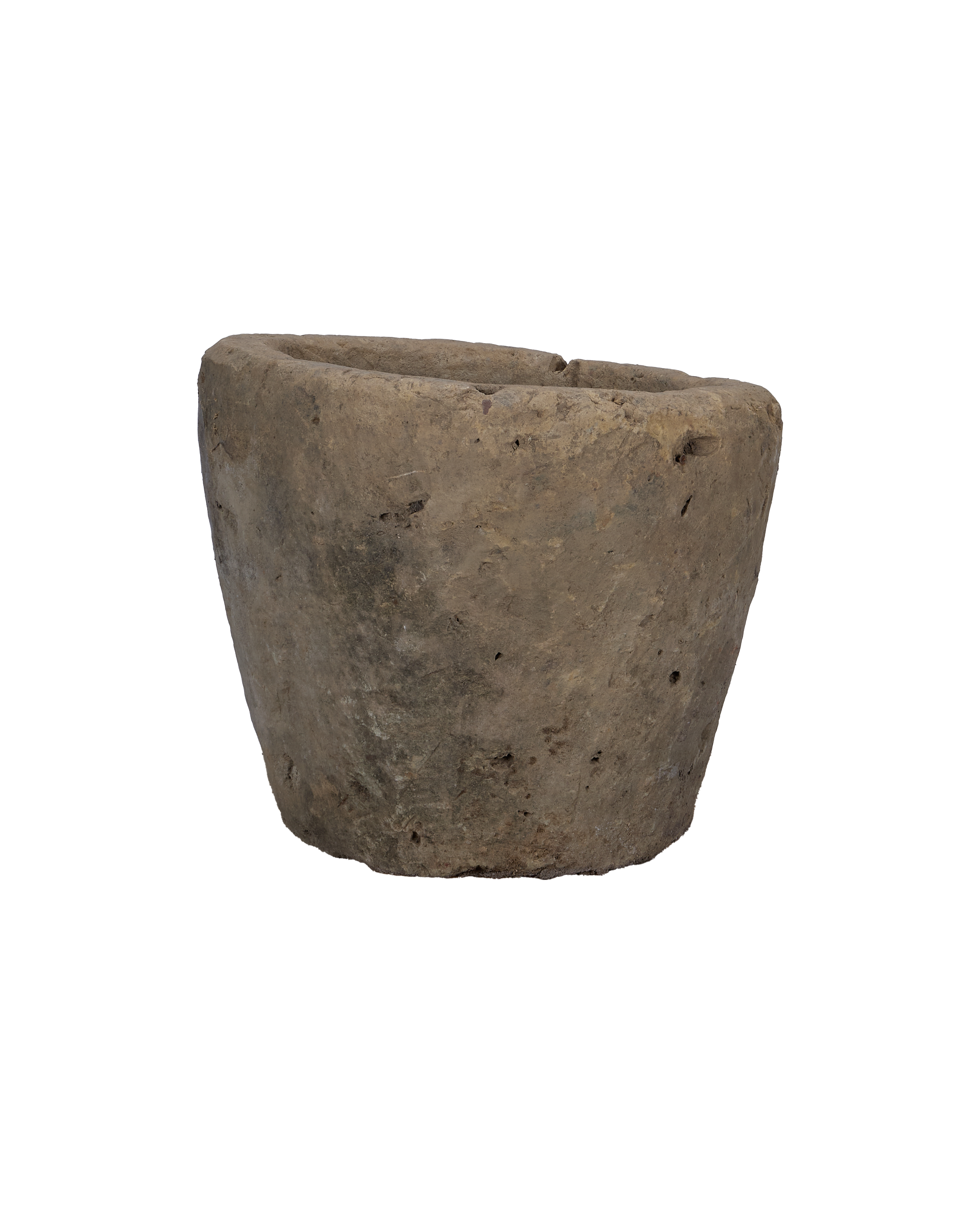 Vintage Limestone Trough - Round from Indonesia - Planters, Fountains, & Water Features
