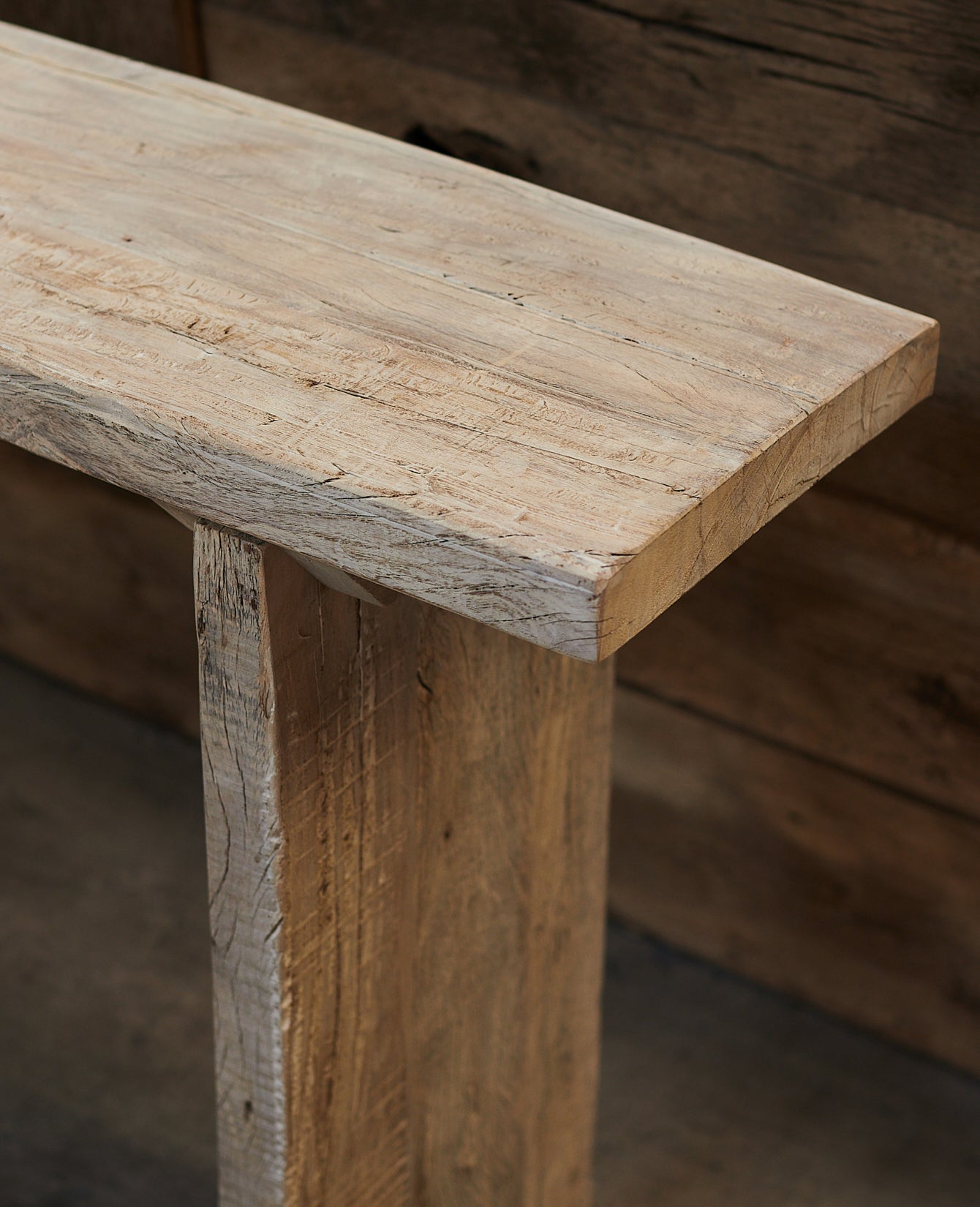Reclaimed Teak Console from India made of Wood