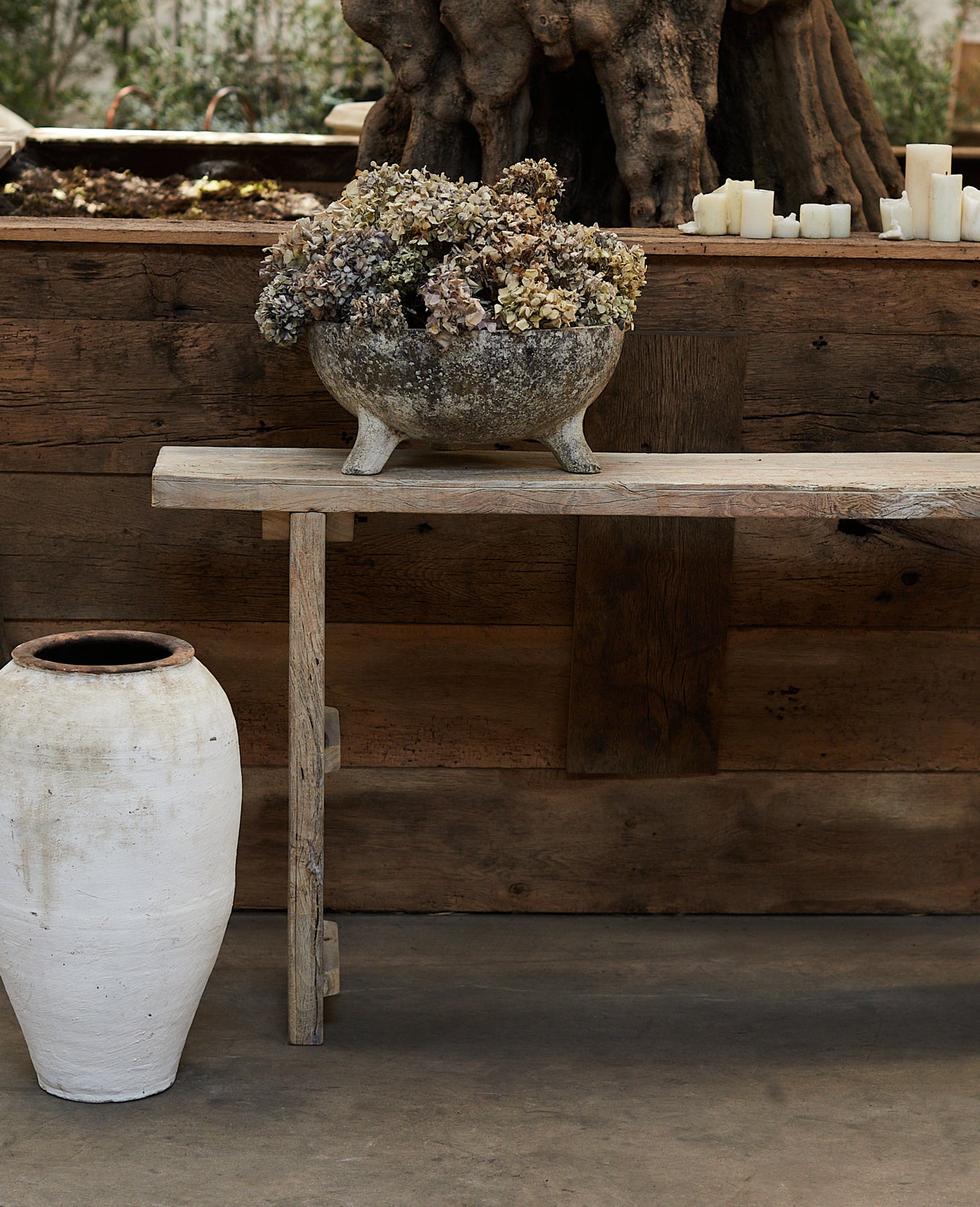 Reclaimed Teak Console from India made of Wood