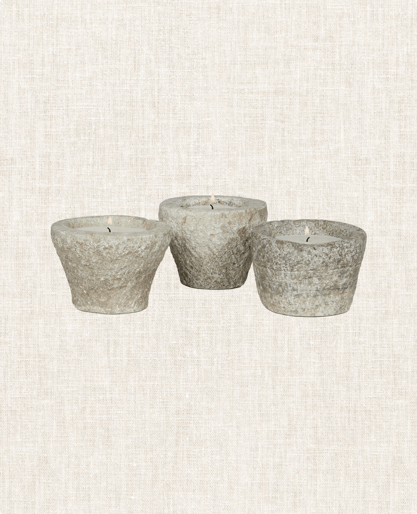 Designed The Atelier Candle - Stone from China made of Stone