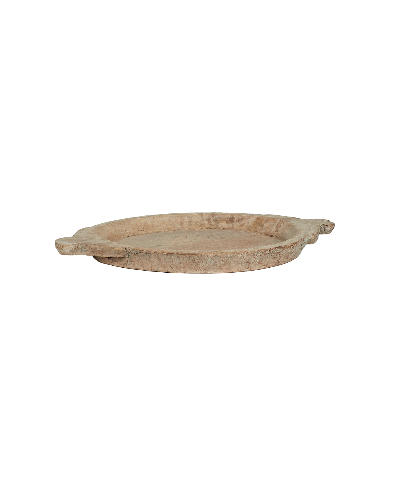 Vintage Parat Tray - Bleached from India made of Wood