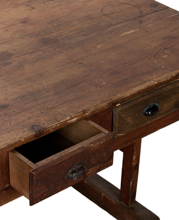 6 Drawer Farm Table