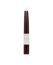 Drippy Beeswax Taper Candle - Burgundy