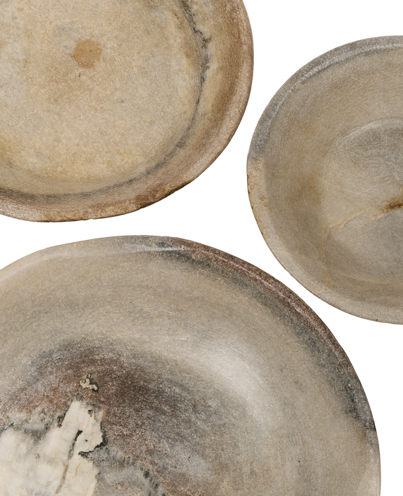 Carved Marble Bowl - Light