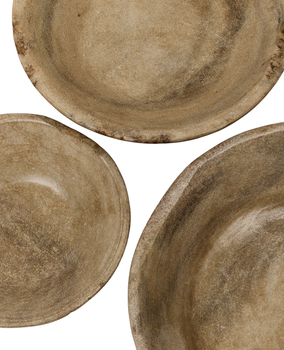 Carved Marble Bowl - Medium