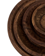 Carved Wood Bowl - Natural