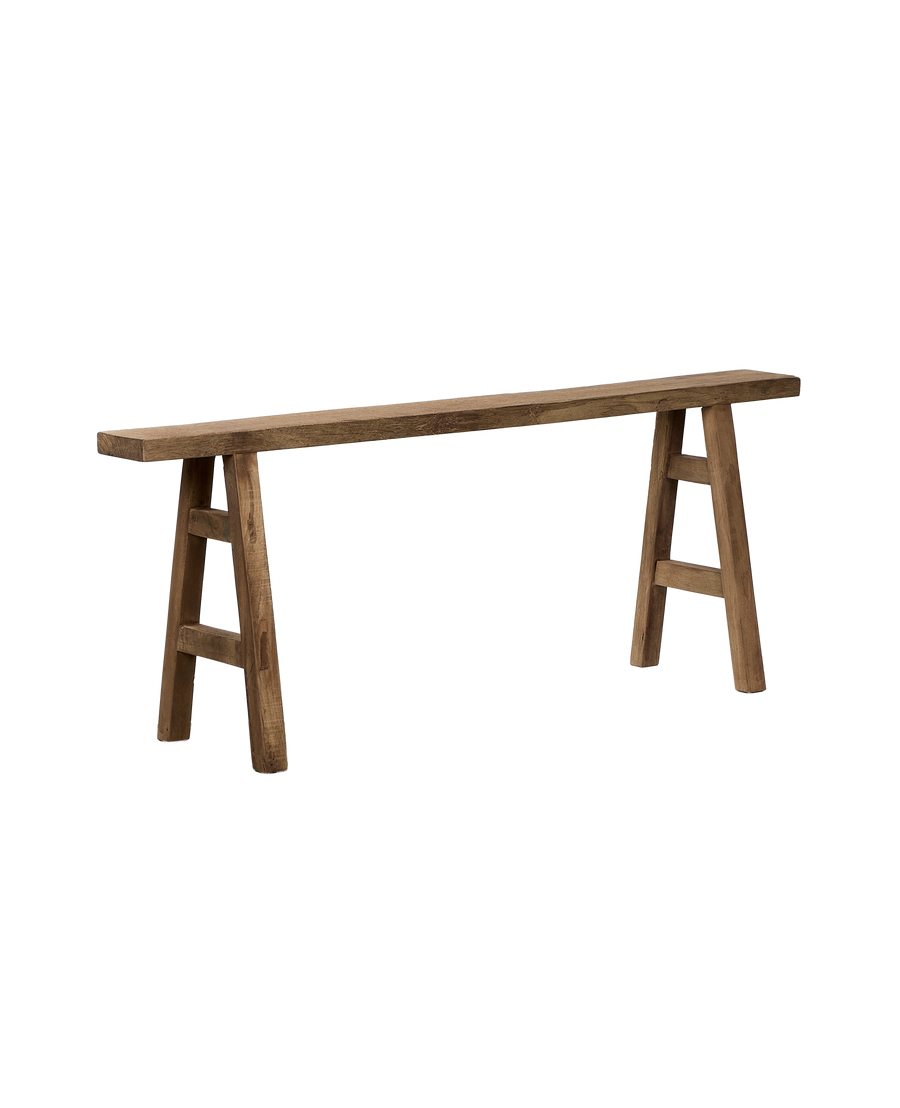 Skinny Reclaimed Wood Bench