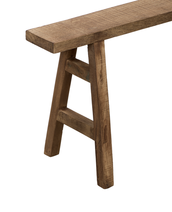 Skinny Reclaimed Wood Bench