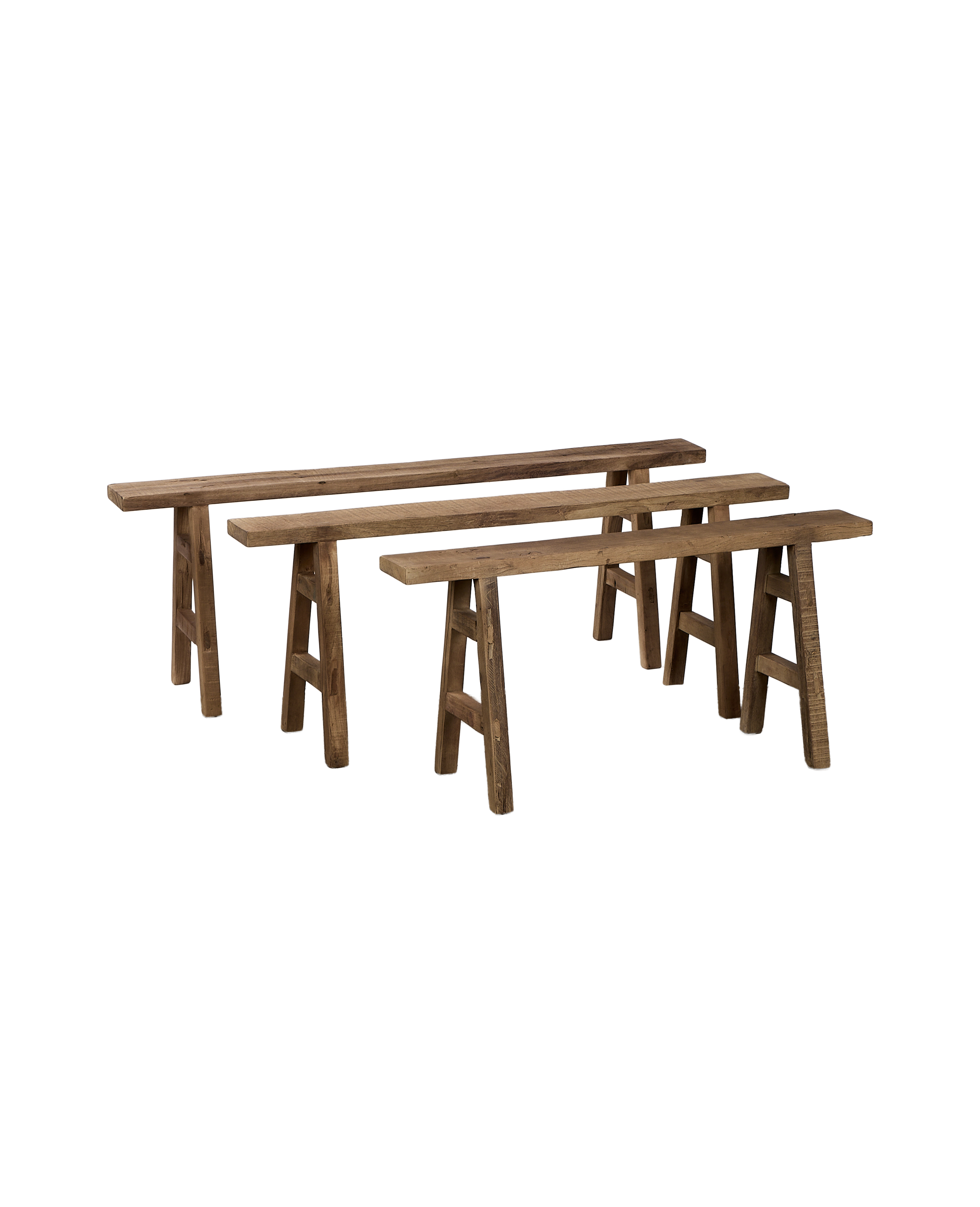 Skinny Reclaimed Wood Bench