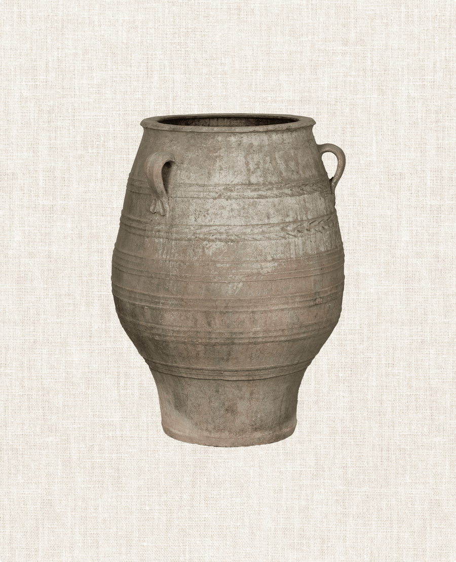 Antique Pithari Pot from Greece made of Clay