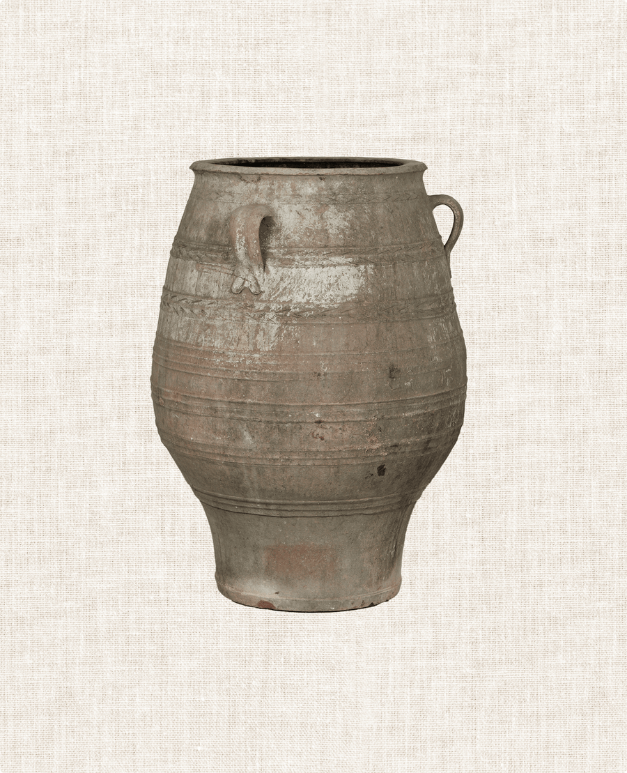 Antique Pithari Pot from Greece made of Clay