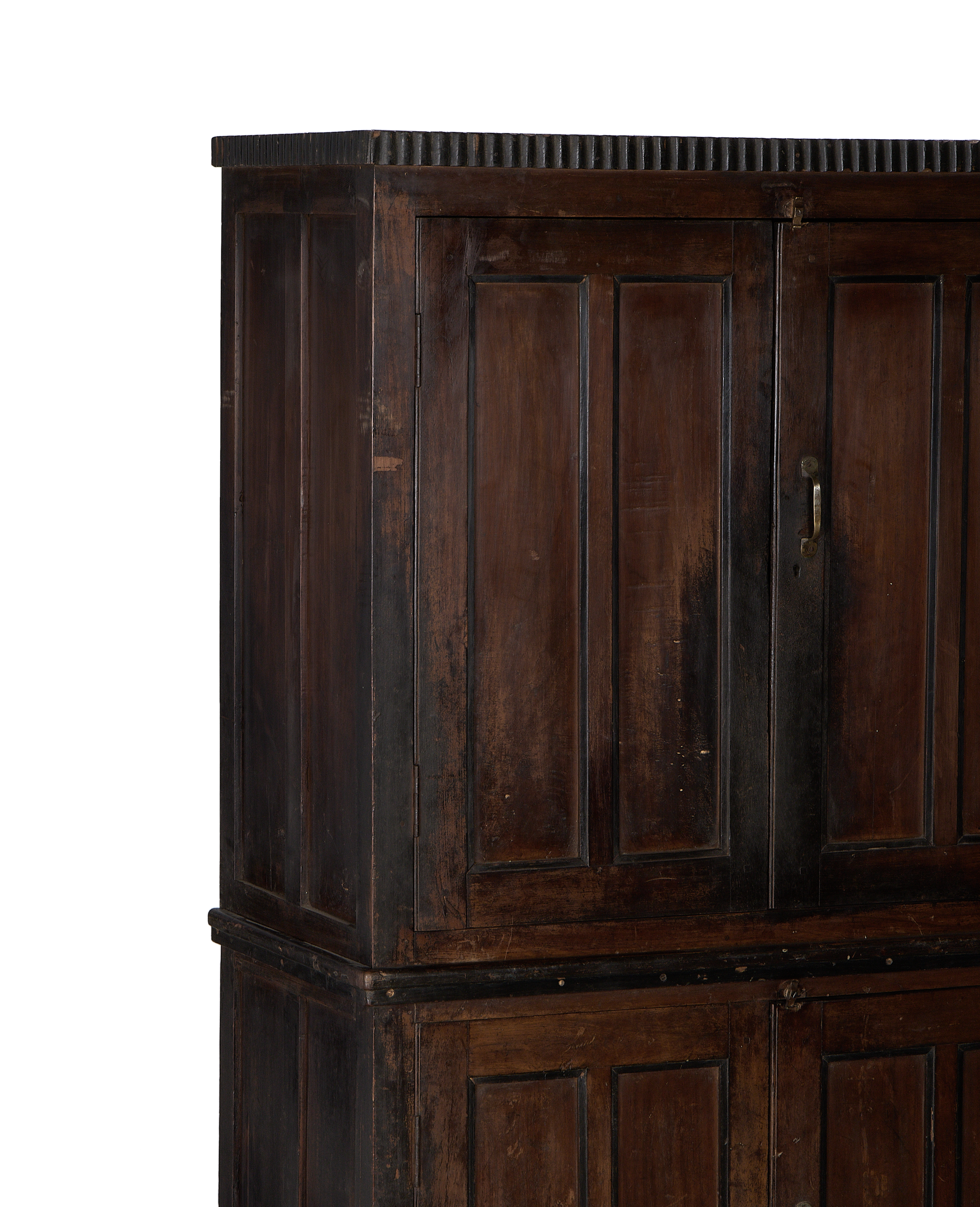 Wood Cabinet - Stained side view